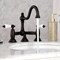 Kingston Brass KS3915PL Restoration Bathroom Bridge Faucet, Oil Rubbed Bronze KS3915PL - alternate 3